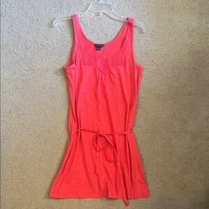 Banana Republic Coral Pink Sleeveless Mini Dress
